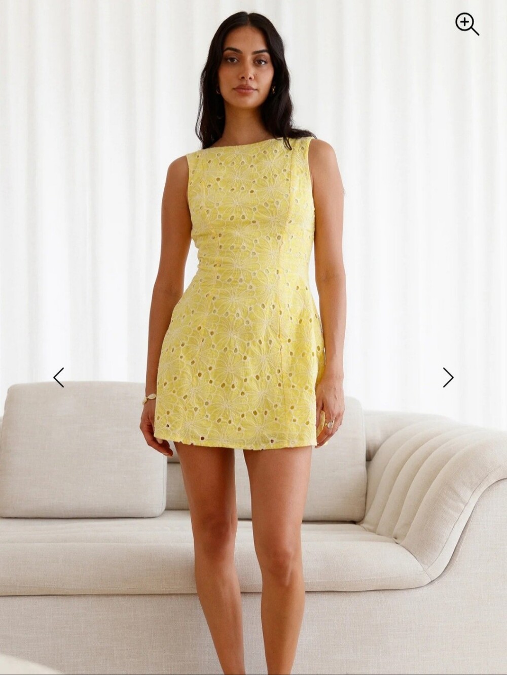 Hello Molly, NWT Summer Sway Mini Dress Yellow. Size: 10